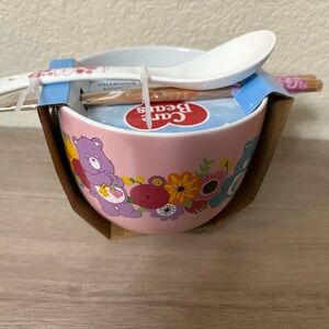 Care Bears Blue and White Ceramic Bowl Set